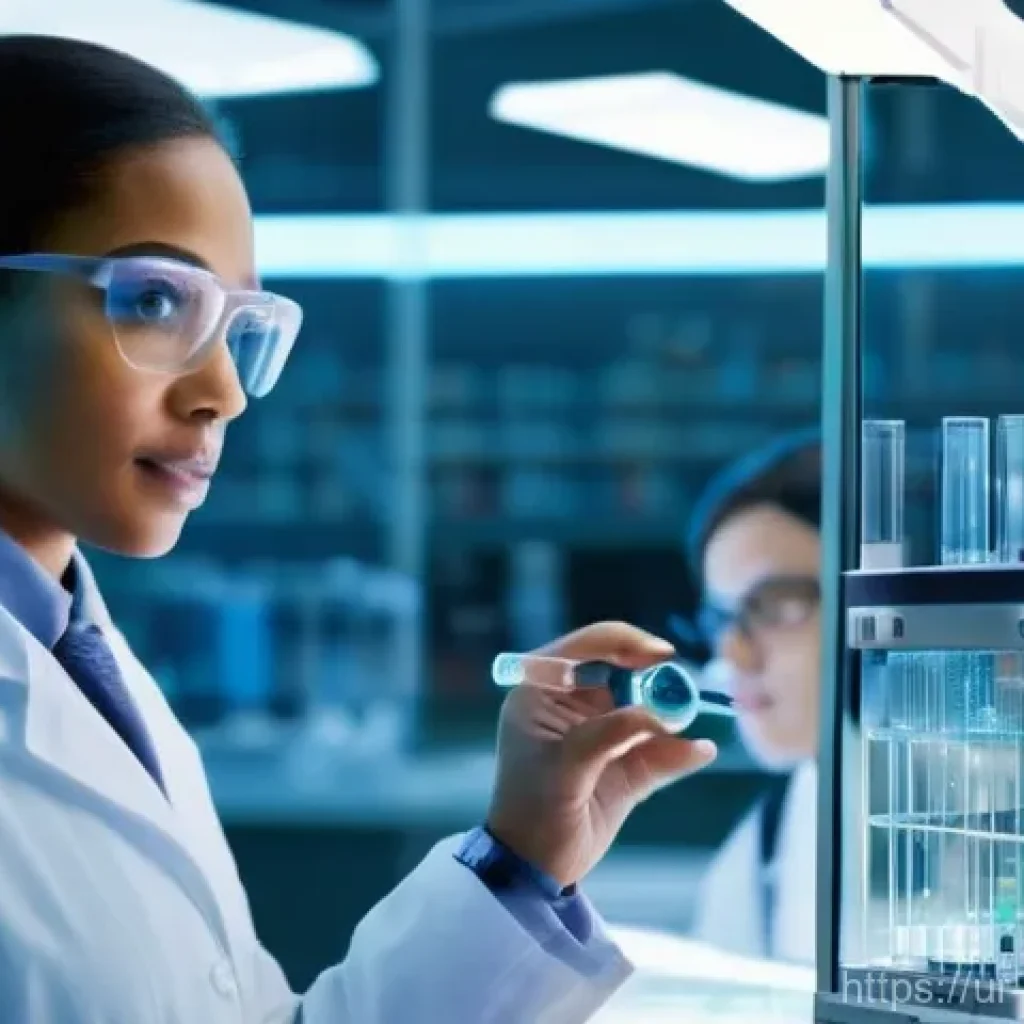 장수 연구에서의 혁신 사례 - **Prompt 1: The Promise of Scientific Discovery**
    "A brightly lit, modern laboratory scene with ...